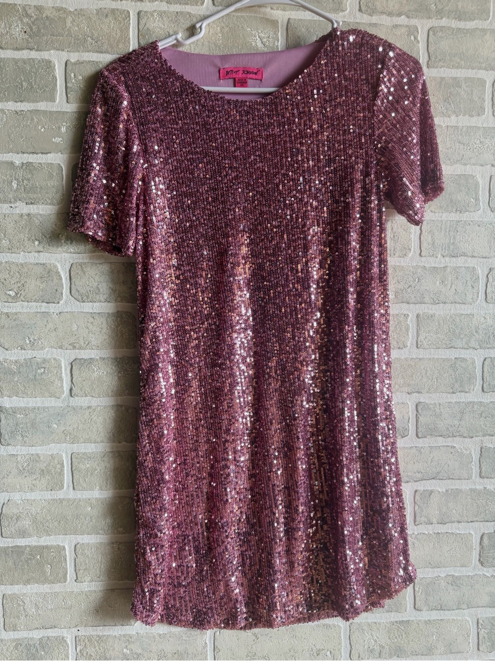 Betsey Johnson Pink Sequin Dress